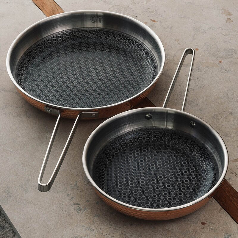 Mjölner YB stekepannesett 2 deler 22+28 cm kobber