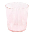 Ribbed Elegance glass Pink 25 cl rosa