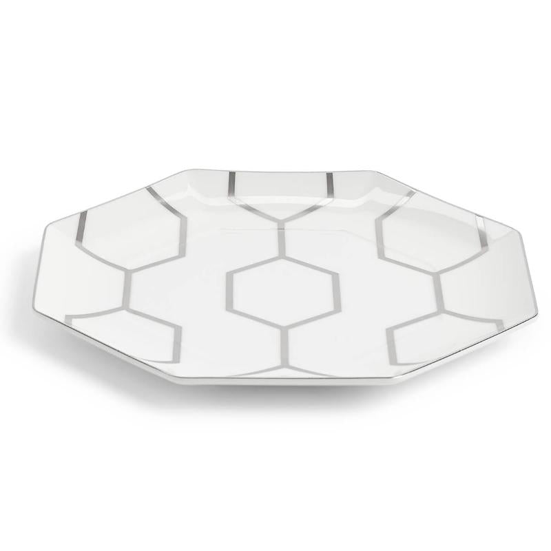 Gio Platinum tallerken åttekantet 23 cm