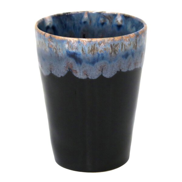 Gres krus 38 cl 9x11,5 cm svart