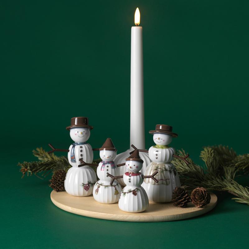 Hammershøi Christmas snømann 11,5 cm hvit m/ dekor