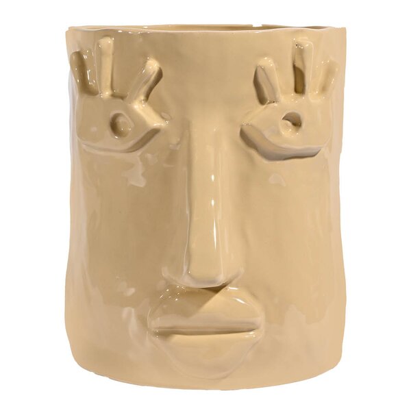 Facy krukke L 24x19x22 cm beige