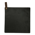 Leather gryteklut 21x21 cm svart