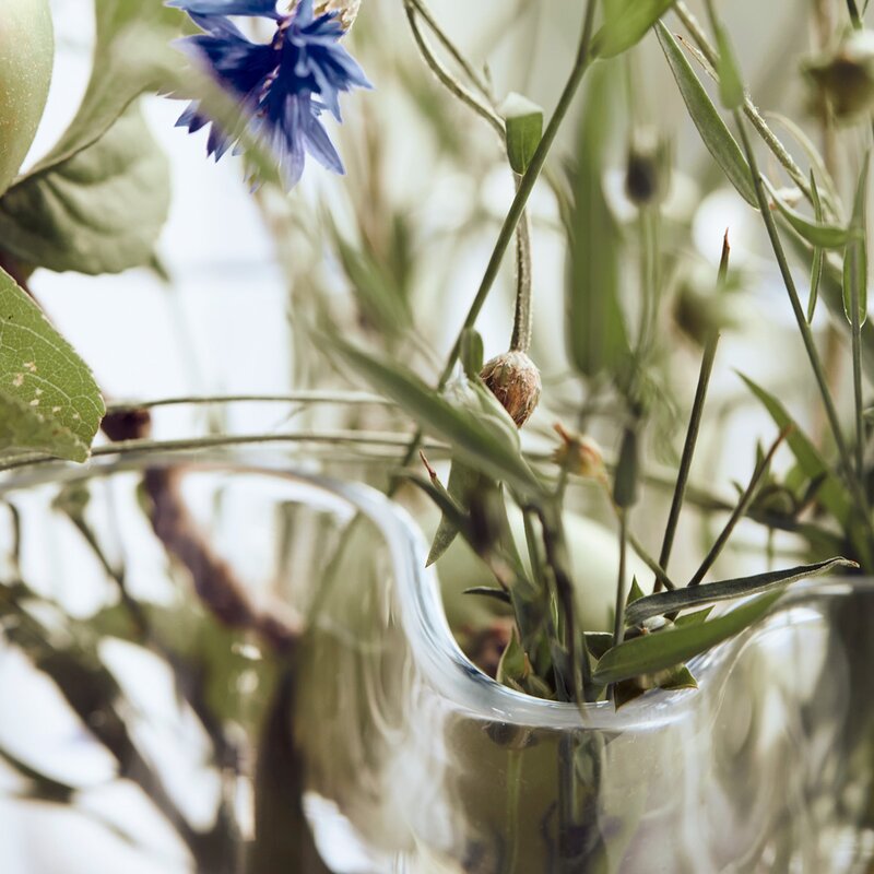 Plis vase 17 cm klar