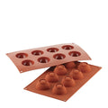 Silikonform halvkule 8 stk 5x2,5 cm