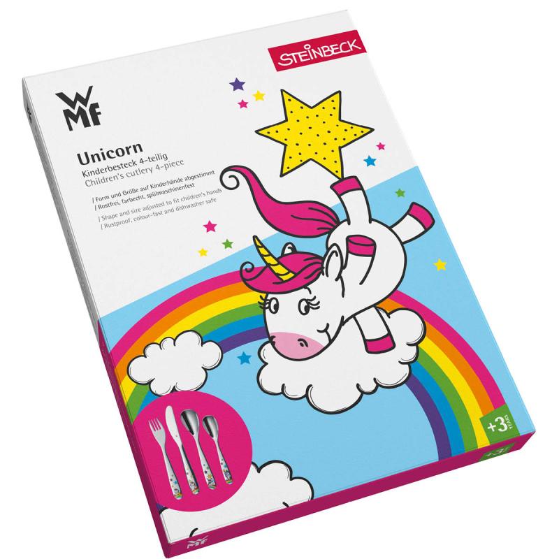 Barnebestikk 4 deler Unicorn