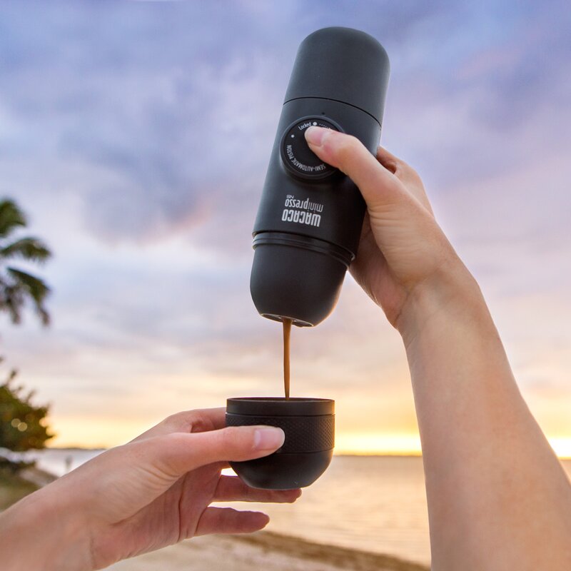 Minipresso GR bærbar espressomaskin svart