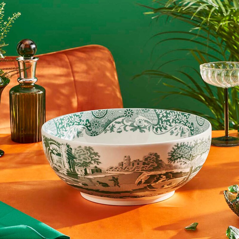 Heritage Green Italian rund skål 27,5 cm