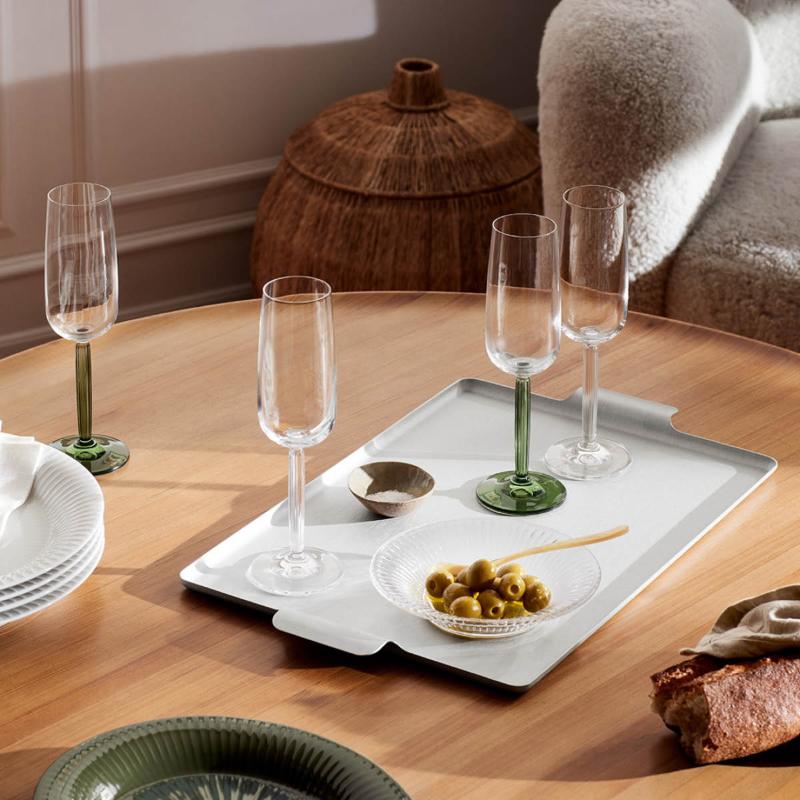 Hammershøi champagneglass 24 cl 2 stk grønn
