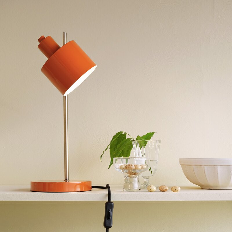 Ocean bordlampe 43 cm orange/messing