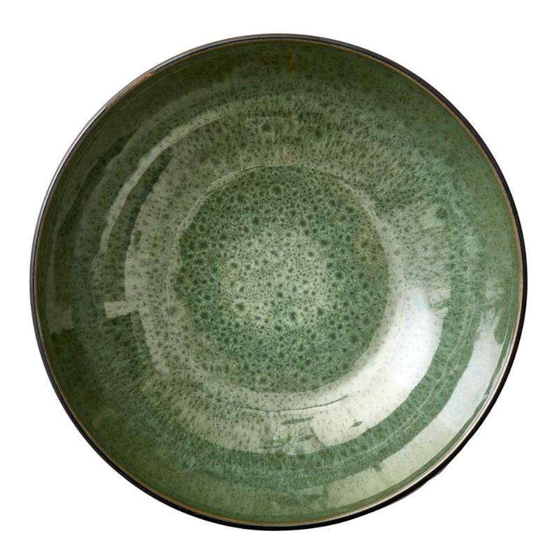 Salatskål 30 cm svart/grønn