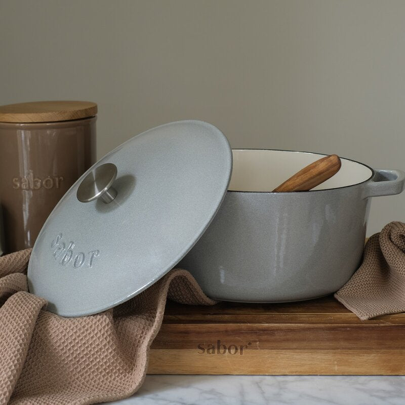 Støpejernsgryte 4,4 L storm grey