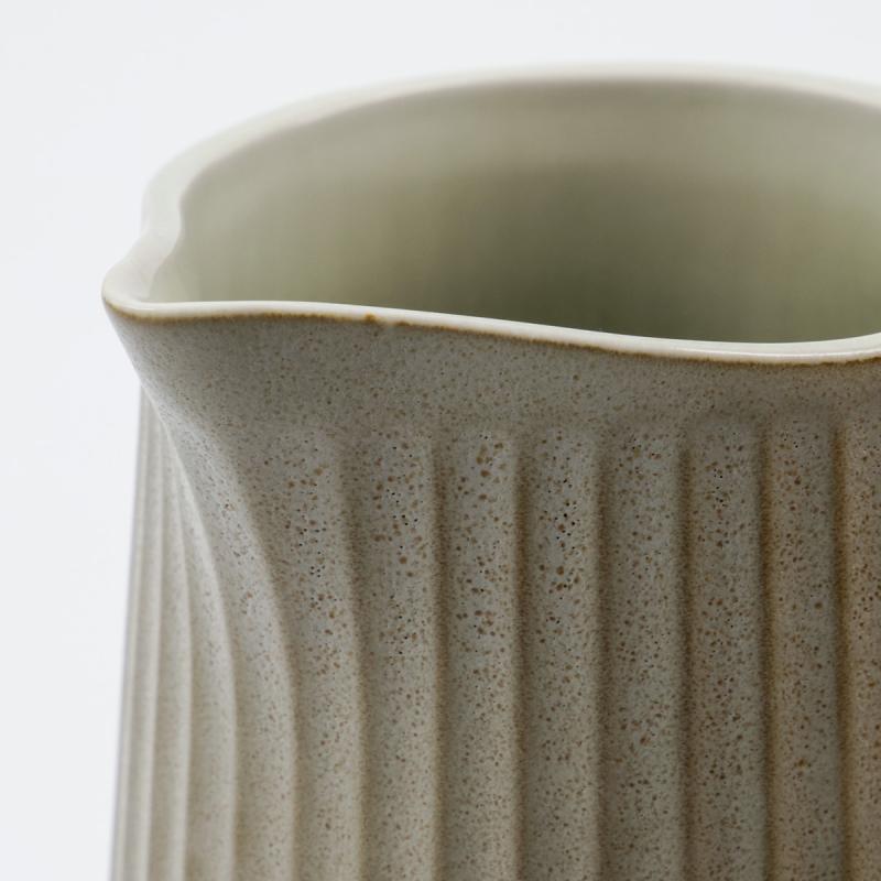 Pleat kanne 21 cm grå/brun