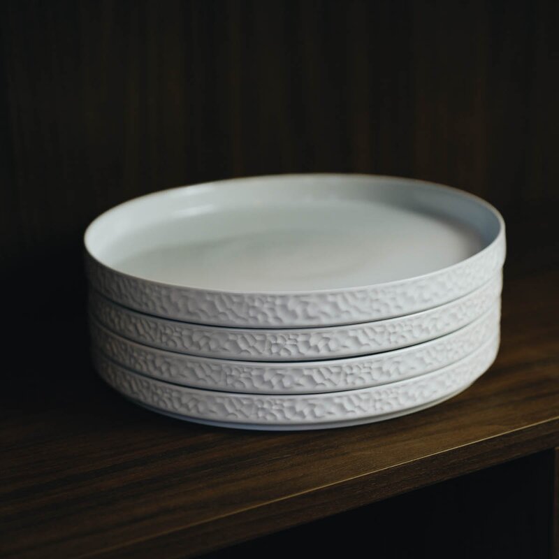 Servisen C tallerken 25 cm 4 stk hvit