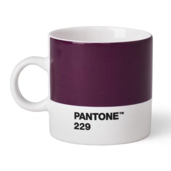 PANTONE espressokopp med hank 12 cl aubergine