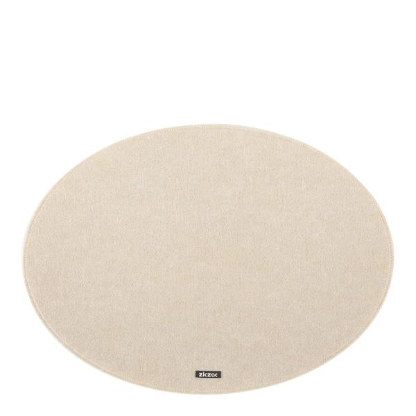 Nuno dekkebrikke 45x33 cm oval beige