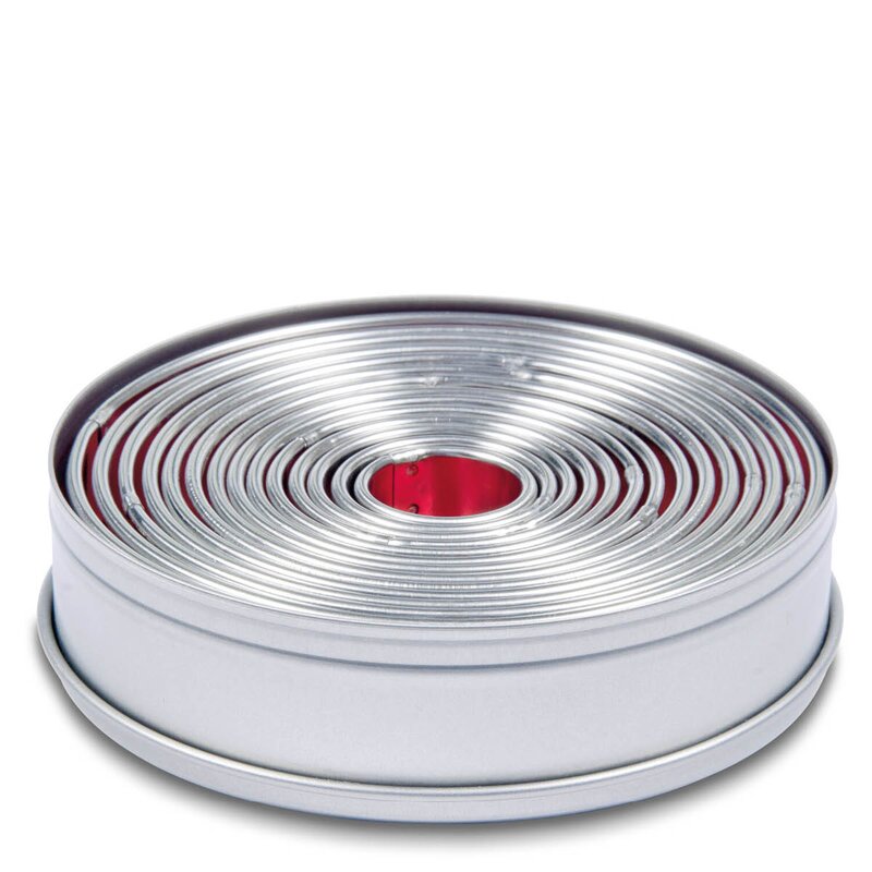 Uttstikkersett runde 14 stk 2,5–11 cm