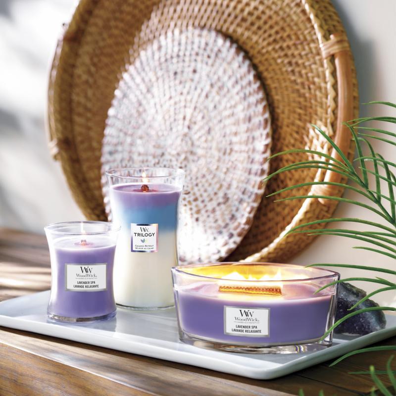 Hourglass duftlys medium lavender spa