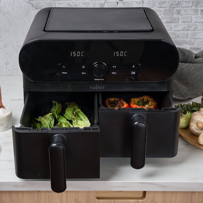 Duett airfryer dobbel 11 L matt svart