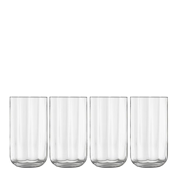 Jazz ølglass/longdrinkglass 45 cl 4 stk