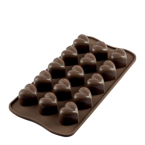 Monamour silikonform for praliner 30x22x2,5 cm 15 stk