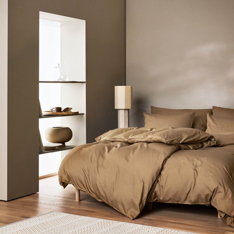 Harmoni sengetøy 140x220 cm gyllen beige