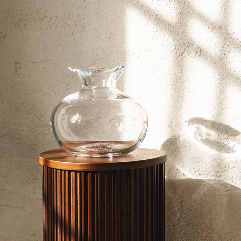 Hilke x Skruf Perla vase 23 cm klar