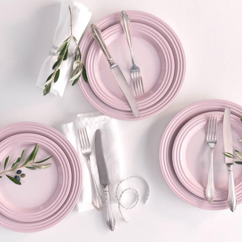 Signature tallerken 22 cm shell pink