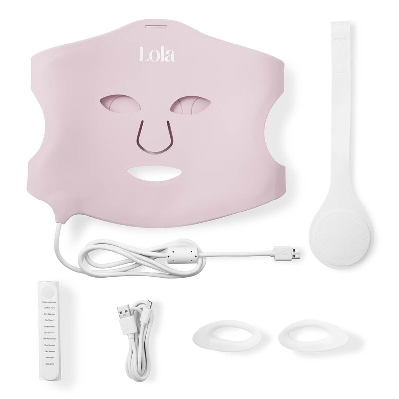 Glow mask LED-maske rosa