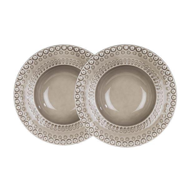Daisy dyp tallerken 21 cm 2 stk greige