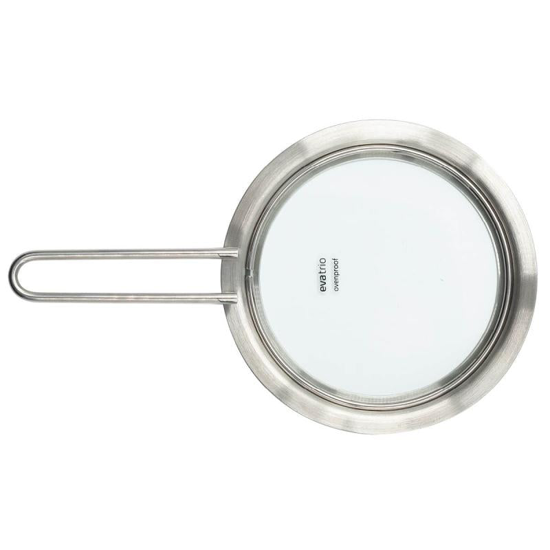 Flatt lokk 13 cm glass