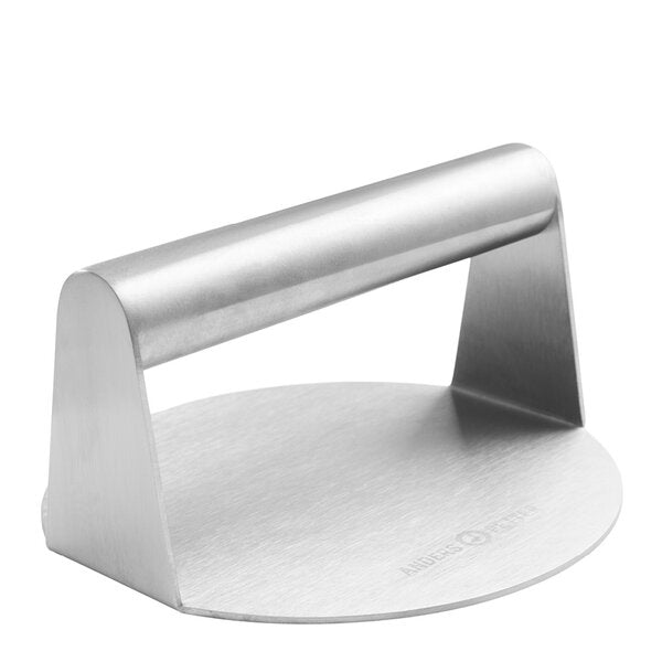 Steel Essentials burgerpresse 14 cm børstet