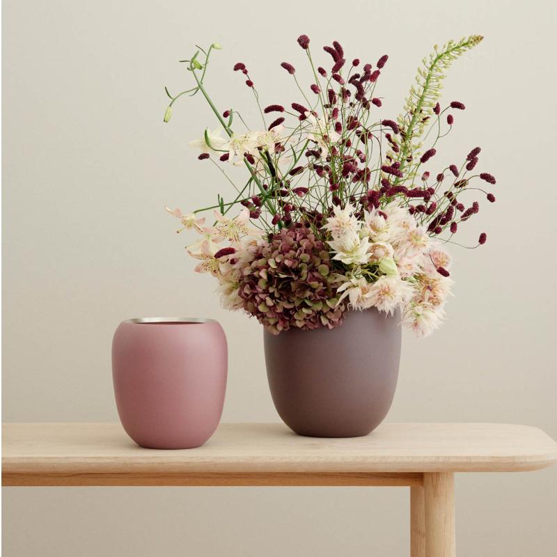 Ora vase liten 17 cm burgunder