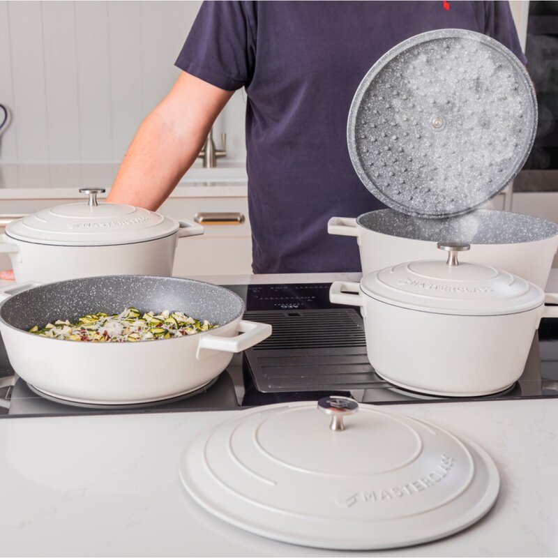 Cast Aluminium gryte 5L 29 cm krem