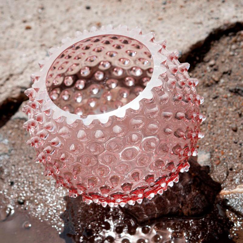 Hobnail vase 25 cm rosaline