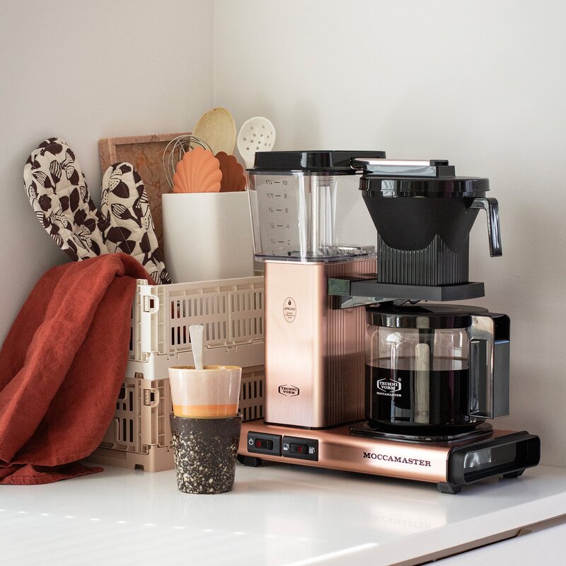Optio kaffetrakter 1,25L rosegull