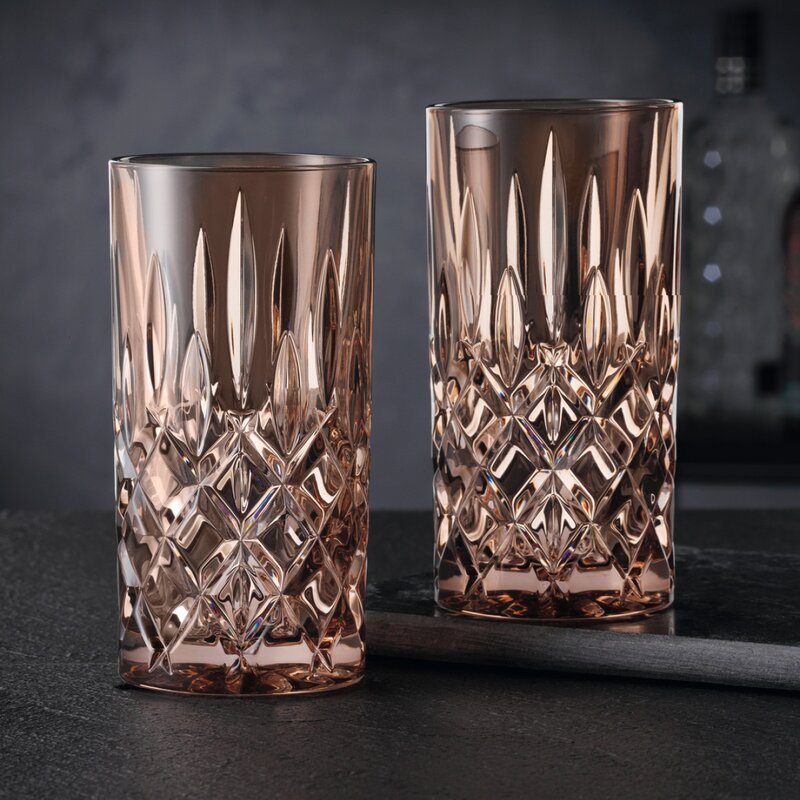 Noblesse Colour longdrinkglass 39,5 cl 2 stk tobacco