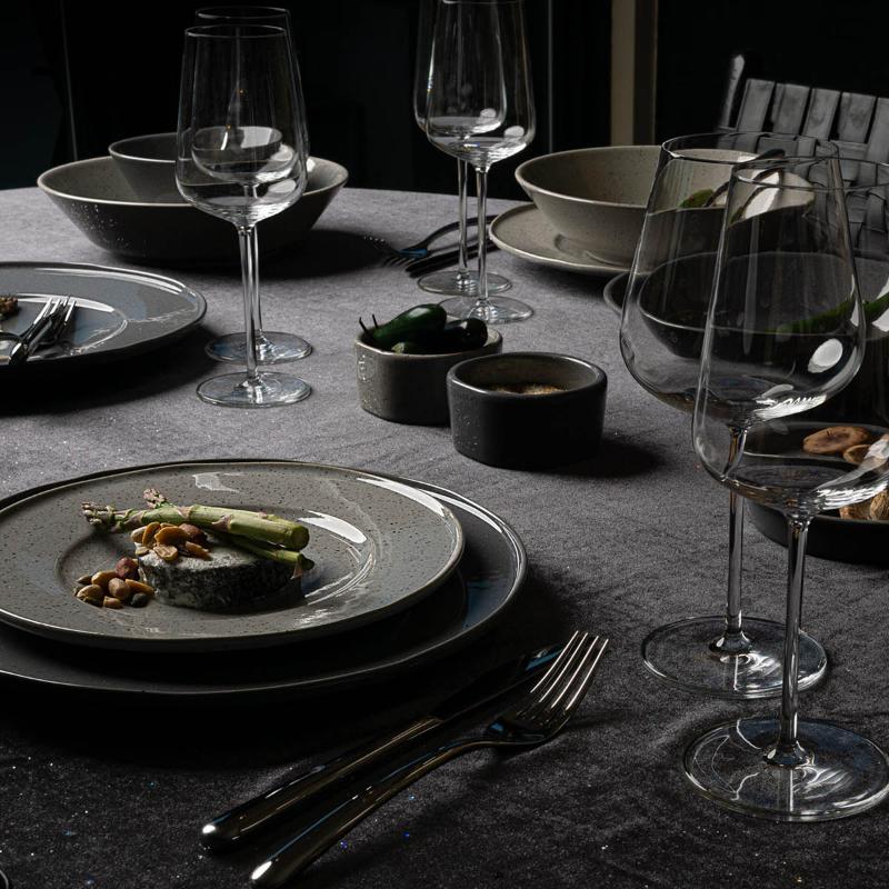 Granite pastatallerken 25,5 cm grå