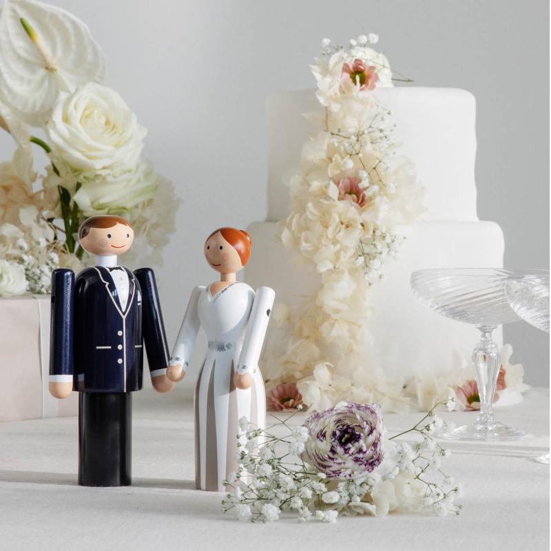 Groom 18 cm blå/svart/hvit