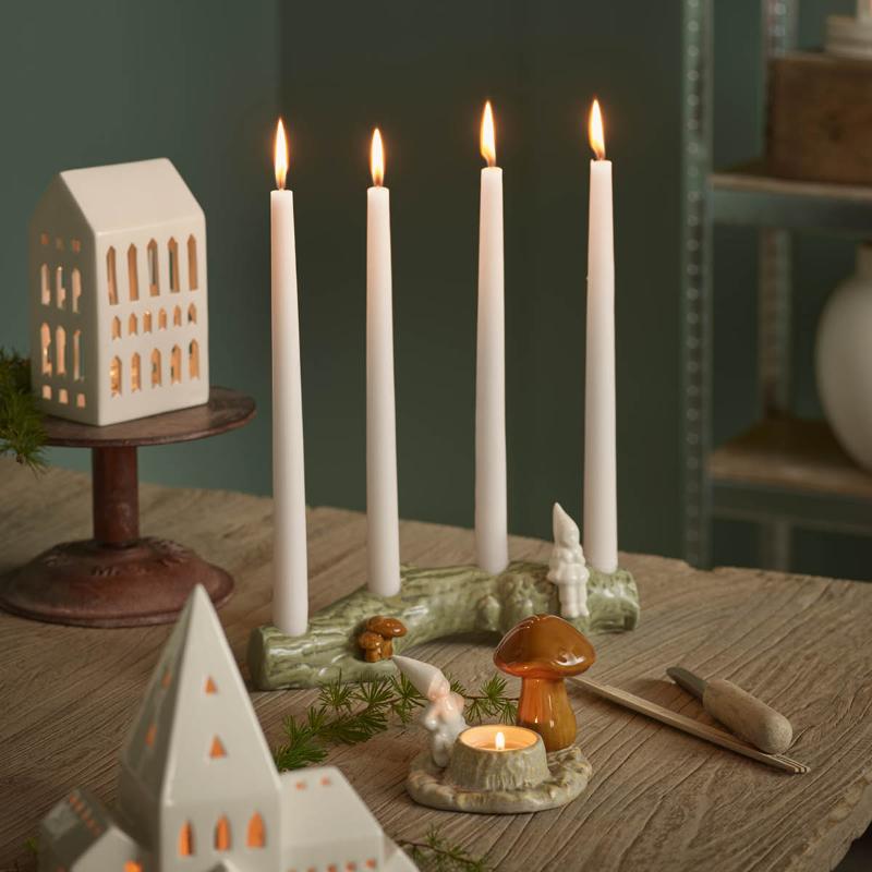 Christmas Tales adventsstake H10 cm hvit