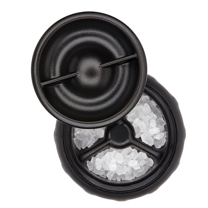 Saltkvern dryssfri 14 cm stål/svart