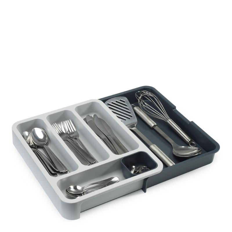 Drawerstore bestikkoppbevaring 37x28 cm grå