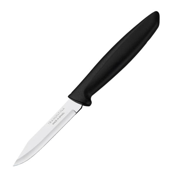 Plenus skrellekniv 7,5 cm svart