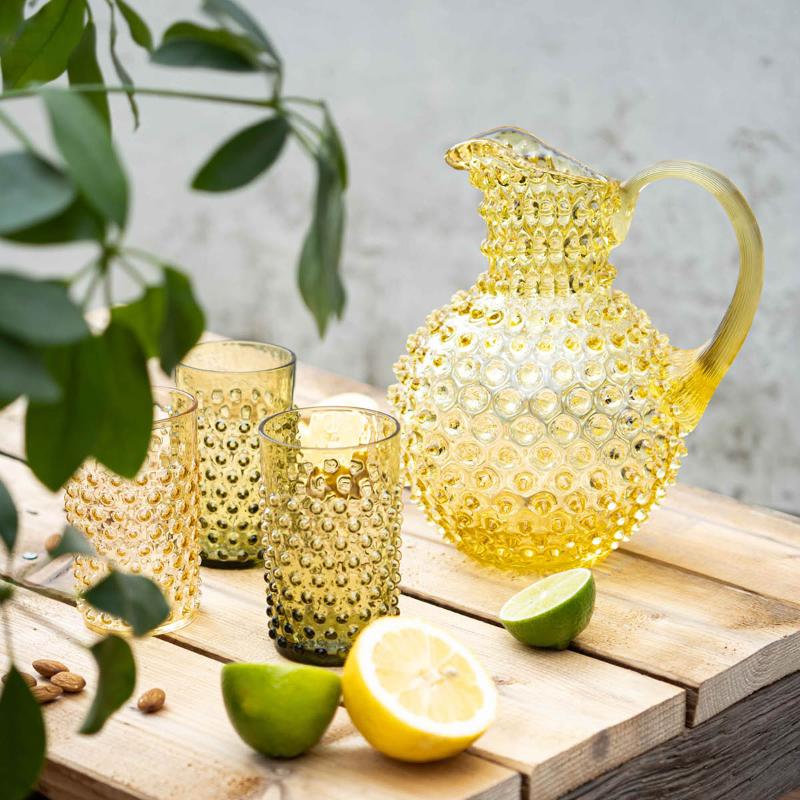 Hobnail karaffel 2L citrine