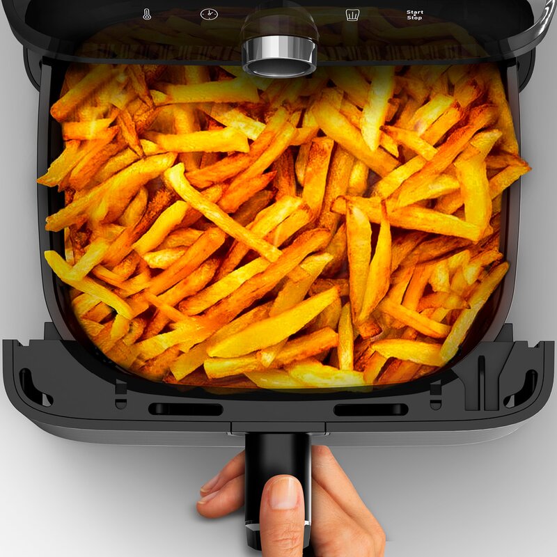 Easy Fry Mega airfryer 7,5L svart/stål