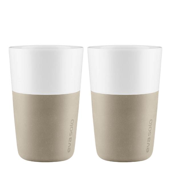Cafe Latte krus 36 cl 2 stk pearl beige