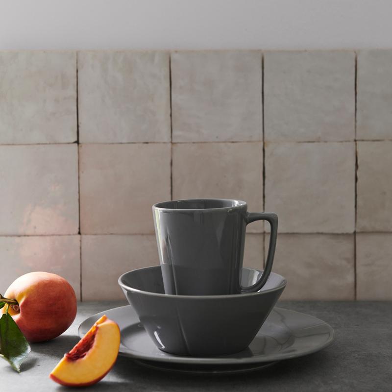 Grand Cru Colorful tallerken 23 cm ash grey