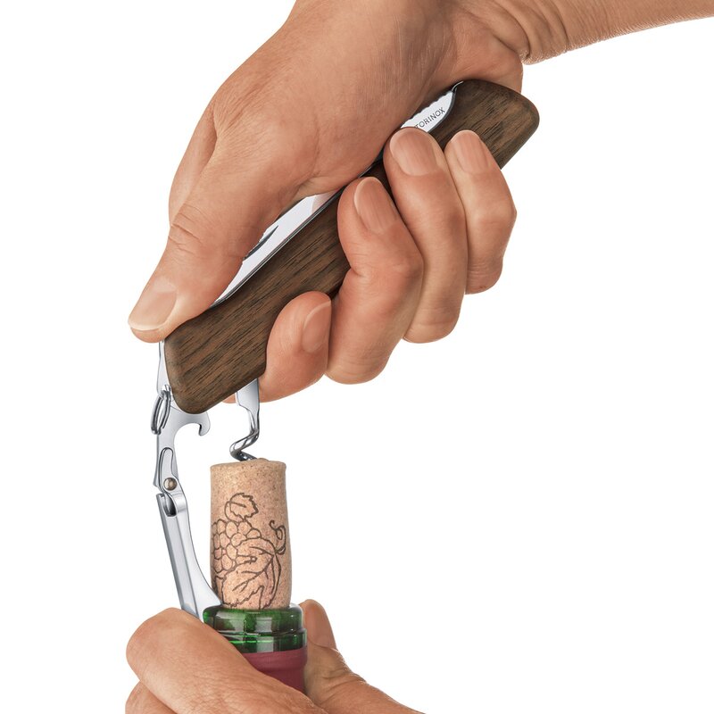 Wine master lommekniv 6 funksjoner brun