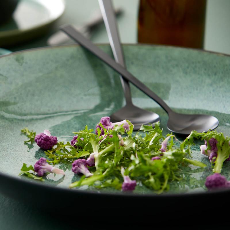 Salatsett svart matt