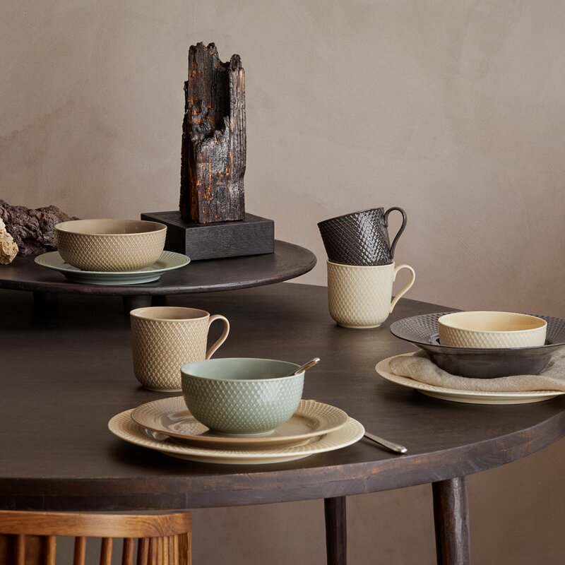 Rhombe Earth kopp med hank 39 cl marble